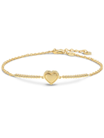 DEVATA Gold Sweet Heart Chain Bracelet