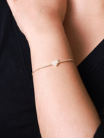 DEVATA Gold Sweet Heart Chain Bracelet
