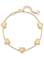 DEVATA Sweet Heart Chain Bracelet 14K Gold