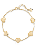 DEVATA Sweet Heart Chain Bracelet 14K Gold