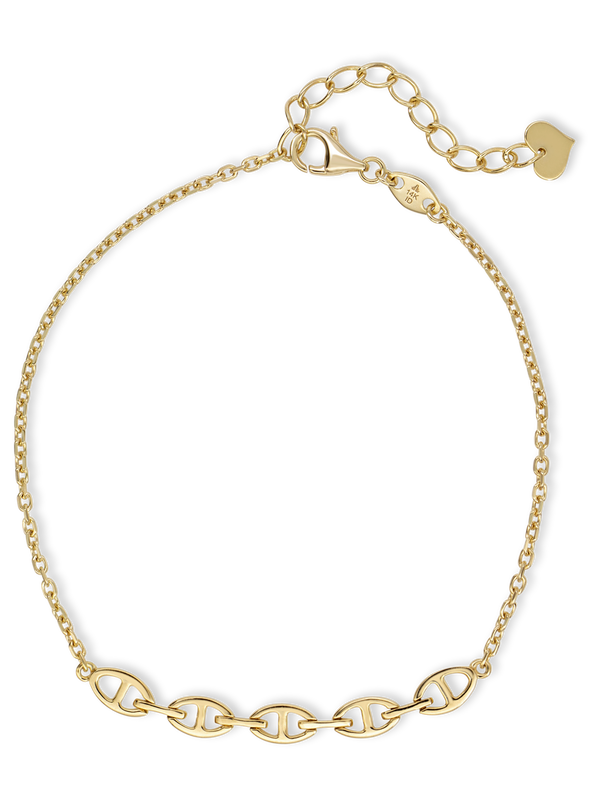 14K Gold Valentino Chain Bracelet