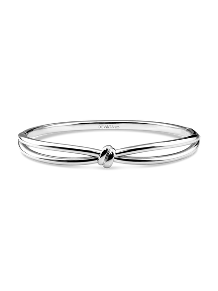 n*e様 SILVER925 KNOT BANGLE/BRACELET/シルバー Sterling Silver Knot Bracelet - Knot Bangle - DEVATA