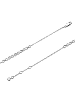 Infinity Chain Bracelet in Rhodium Plated Sterling Silver