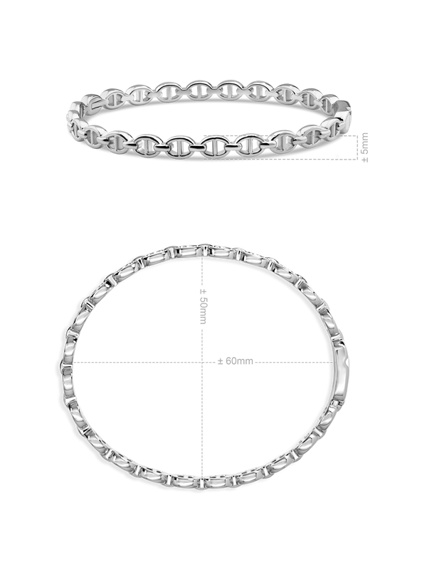 Mariner Anchor Bangle Bracelet