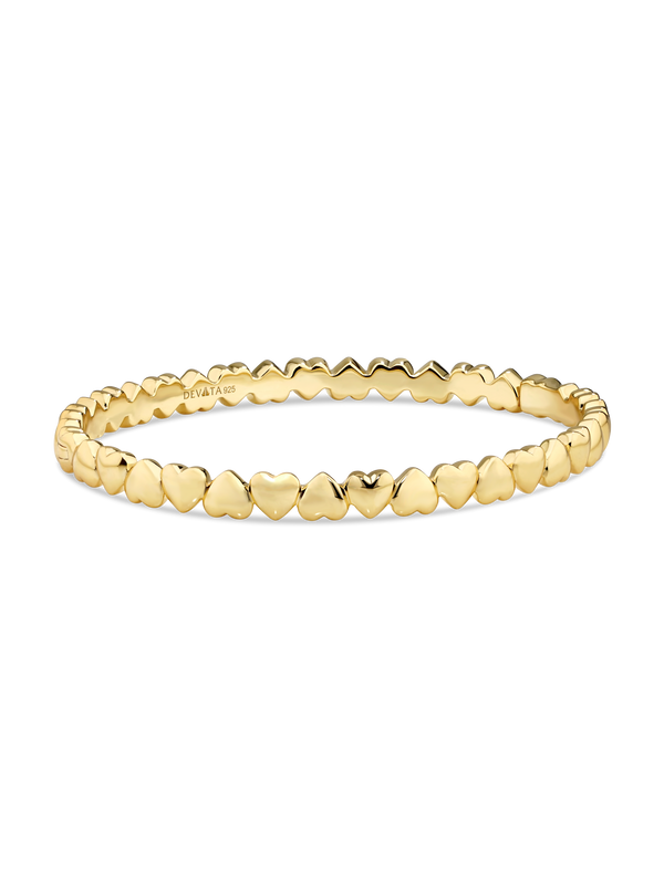 Sweet Heart Eternity Bangle Bracelet