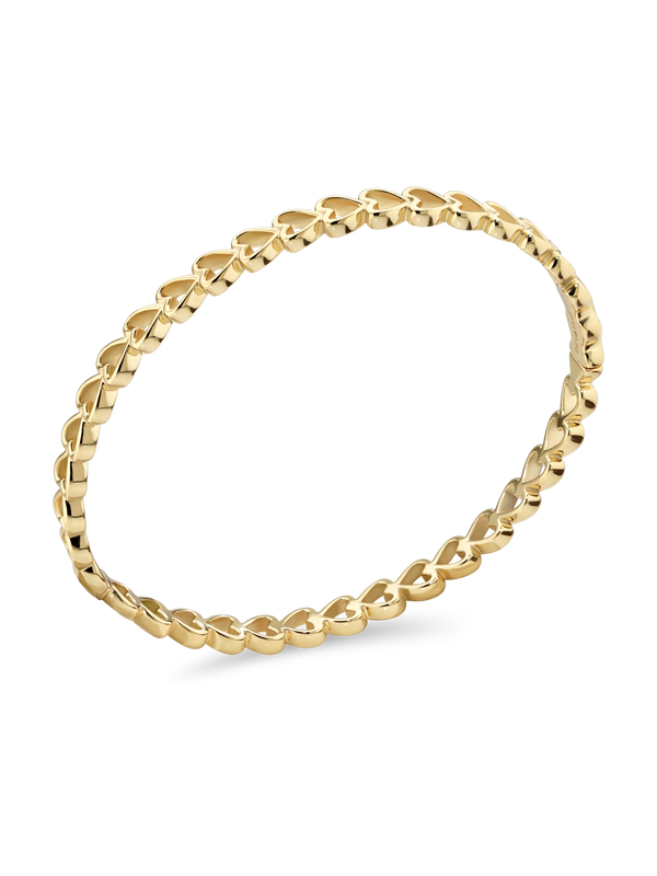 Open Heart Bangle Bracelet