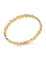 DEVATA Infinity Bangle Bracelet in Gold Plated Sterling Silver