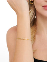 Infinity Chain Bracelet in Gold Plated Sterling Silver
