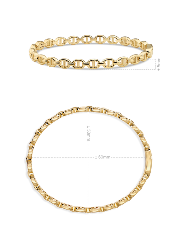 Mariner Anchor Bangle Bracelet