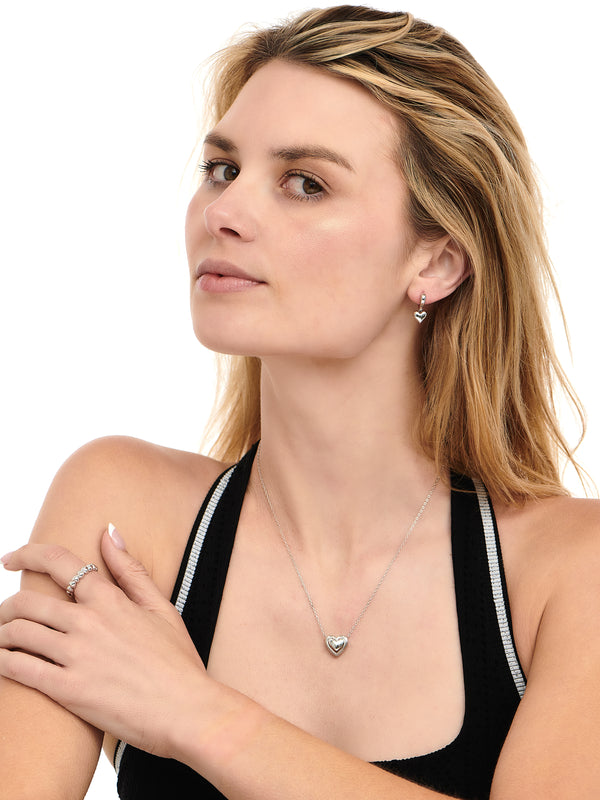 Sweet Heart Hoop Earrings