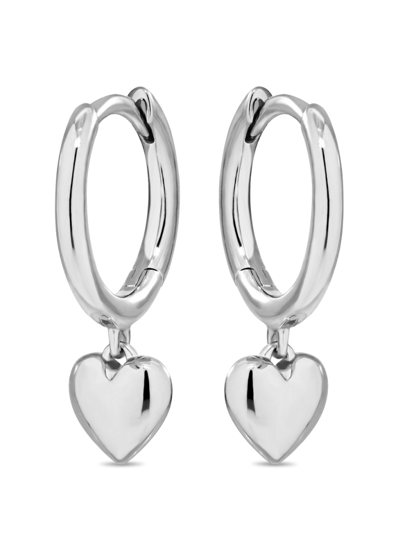 Sweet Heart Hoop Earrings