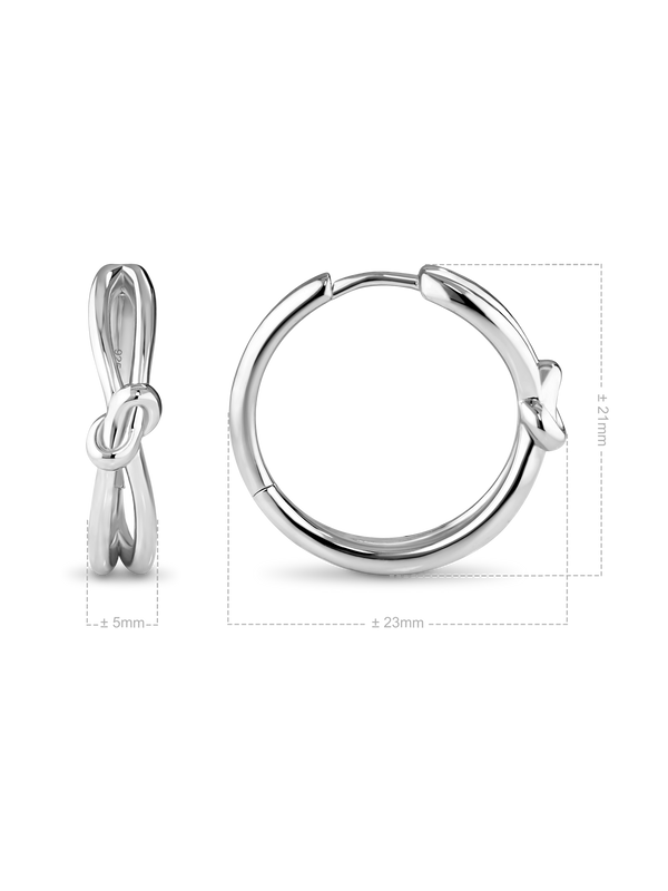 Love Knot Hoop Earrings