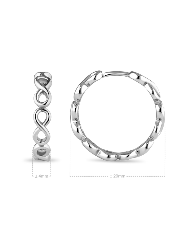 Infinity Hoop Earrings
