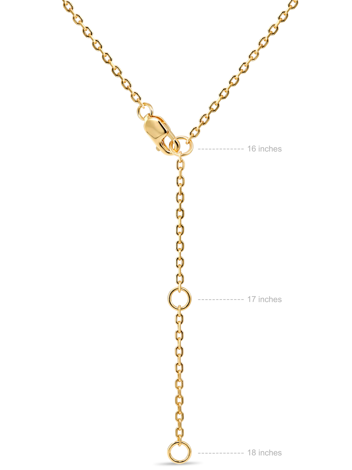 DEVATA Contour-lined Heart Necklace in Gold Plated Sterling Silver