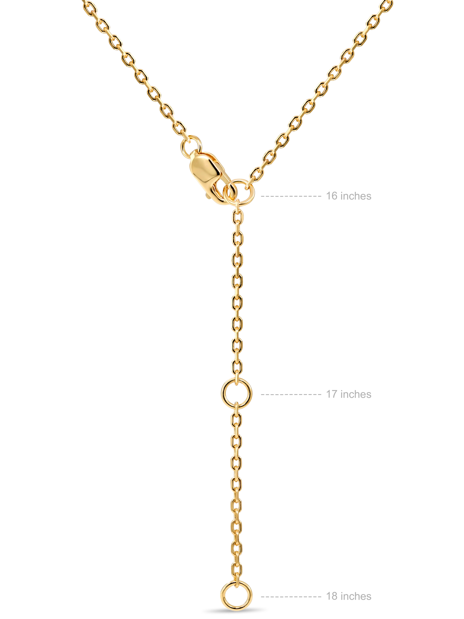 DEVATA Contour-lined Heart Necklace in Gold Plated Sterling Silver