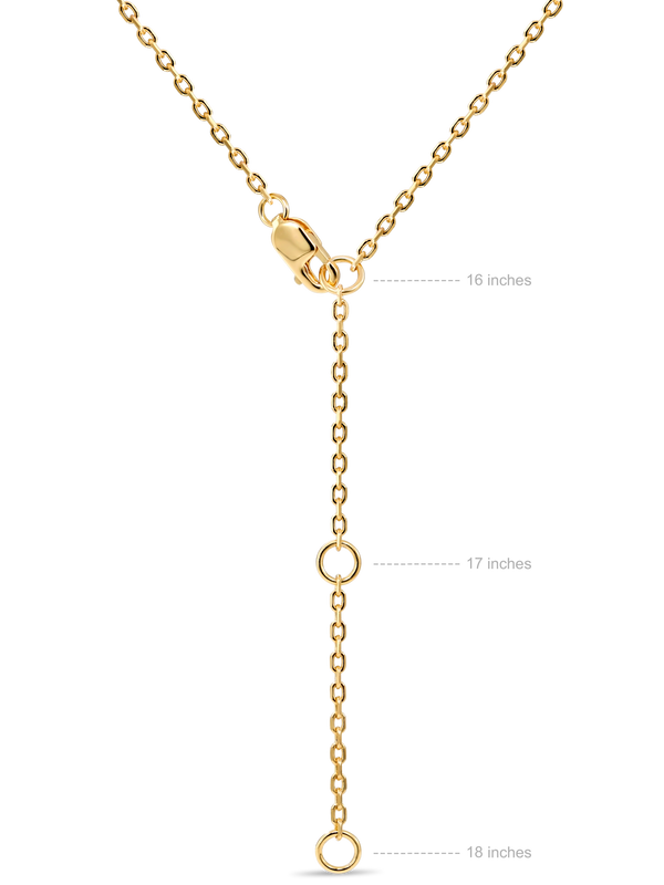 Contour-lined Heart Necklace