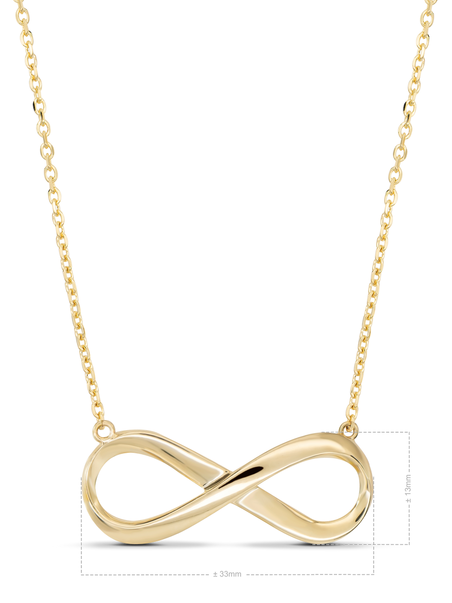 14K Gold Infinity Chain Necklace– DEVATA