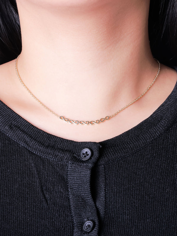 14K Gold Infinity Chain Necklace