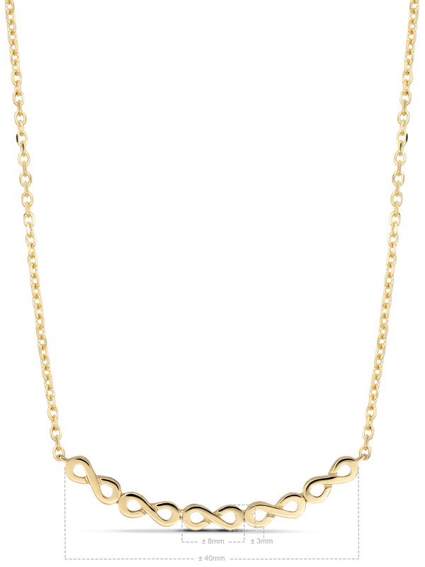 14K Gold Infinity Chain Necklace