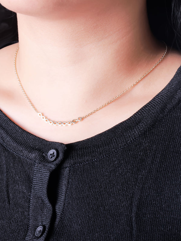 14K Gold Infinity Chain Necklace