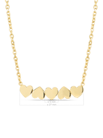 DEVATA Gold Sweet Heart Chain Necklace