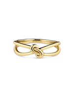 Love Knot Ring in Gold Plated Sterling Silver