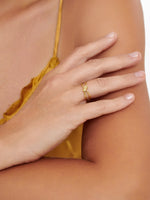 Love Knot Ring in Gold Plated Sterling Silver