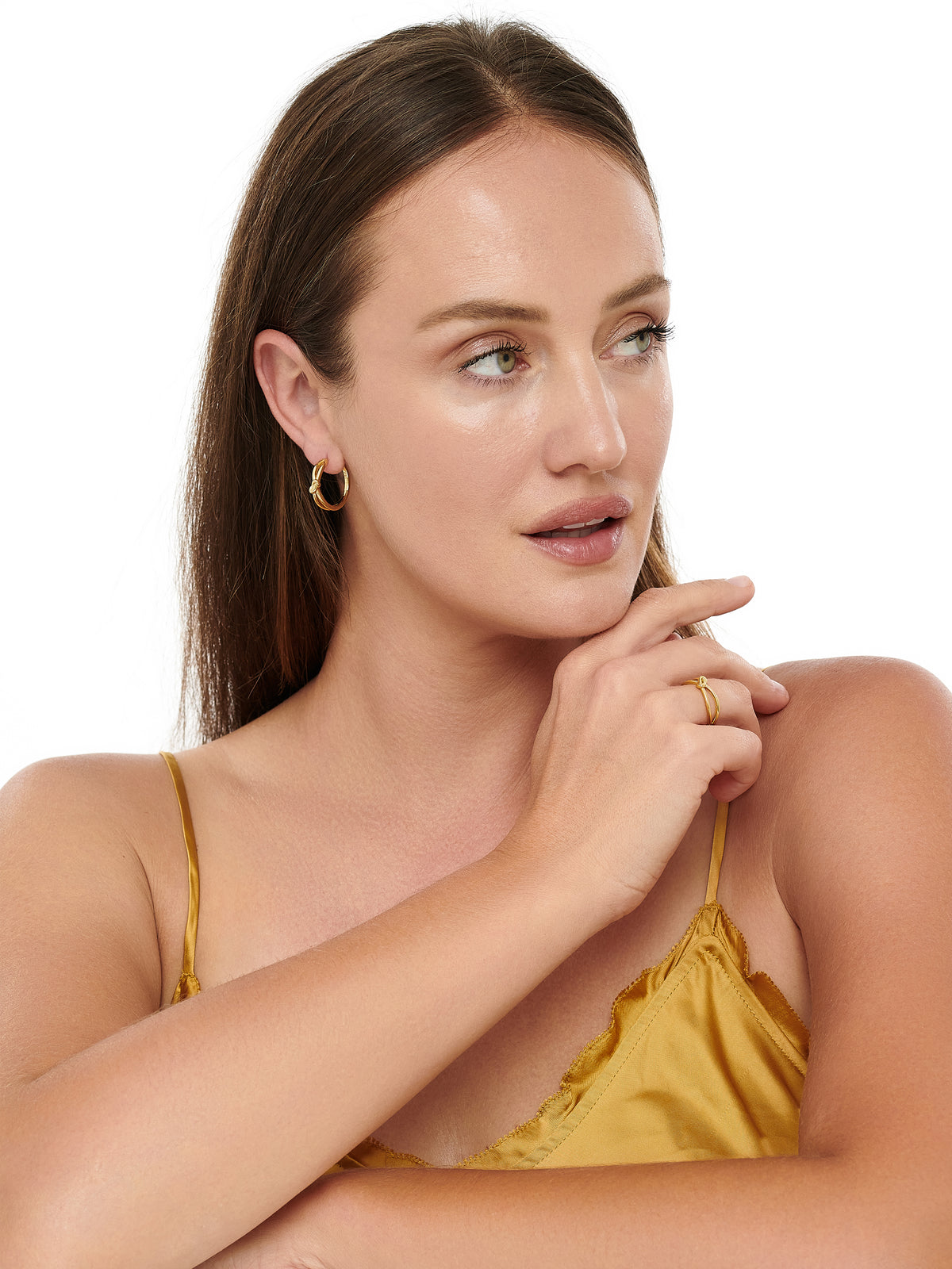 Love Knot Ring in Gold Plated Sterling Silver