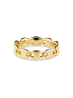 DEVATA Mariner Link Ring in Gold Plated Sterling Silver