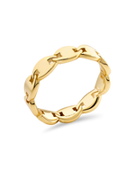 DEVATA Mariner Link Ring in Gold Plated Sterling Silver