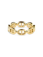 DEVATA Mariner Link Ring in Gold Plated Sterling Silver