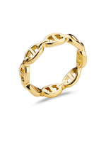 DEVATA Mariner Link Ring in Gold Plated Sterling Silver