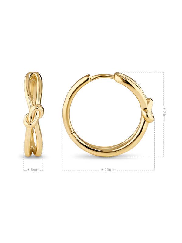 Love Knot Hoop Earrings