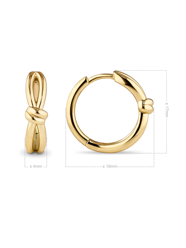 Love Knot Hoop Earrings