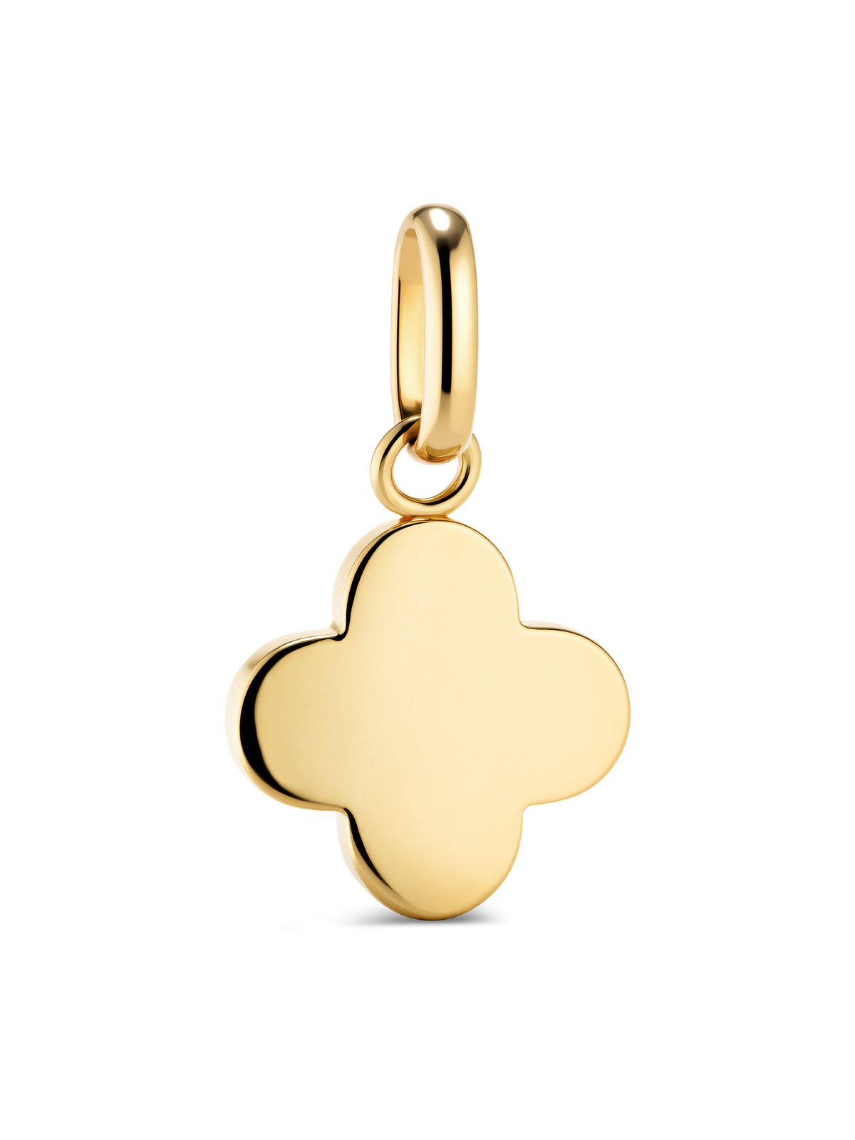 Clover Charm Pendant in 14K Solid Gold