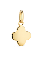 Clover Charm Pendant in 14K Solid Gold