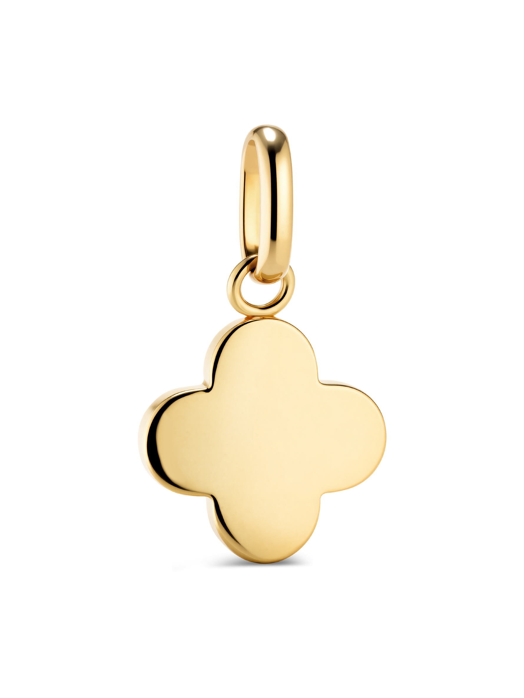 Clover Charm Pendant in 14K Solid Gold