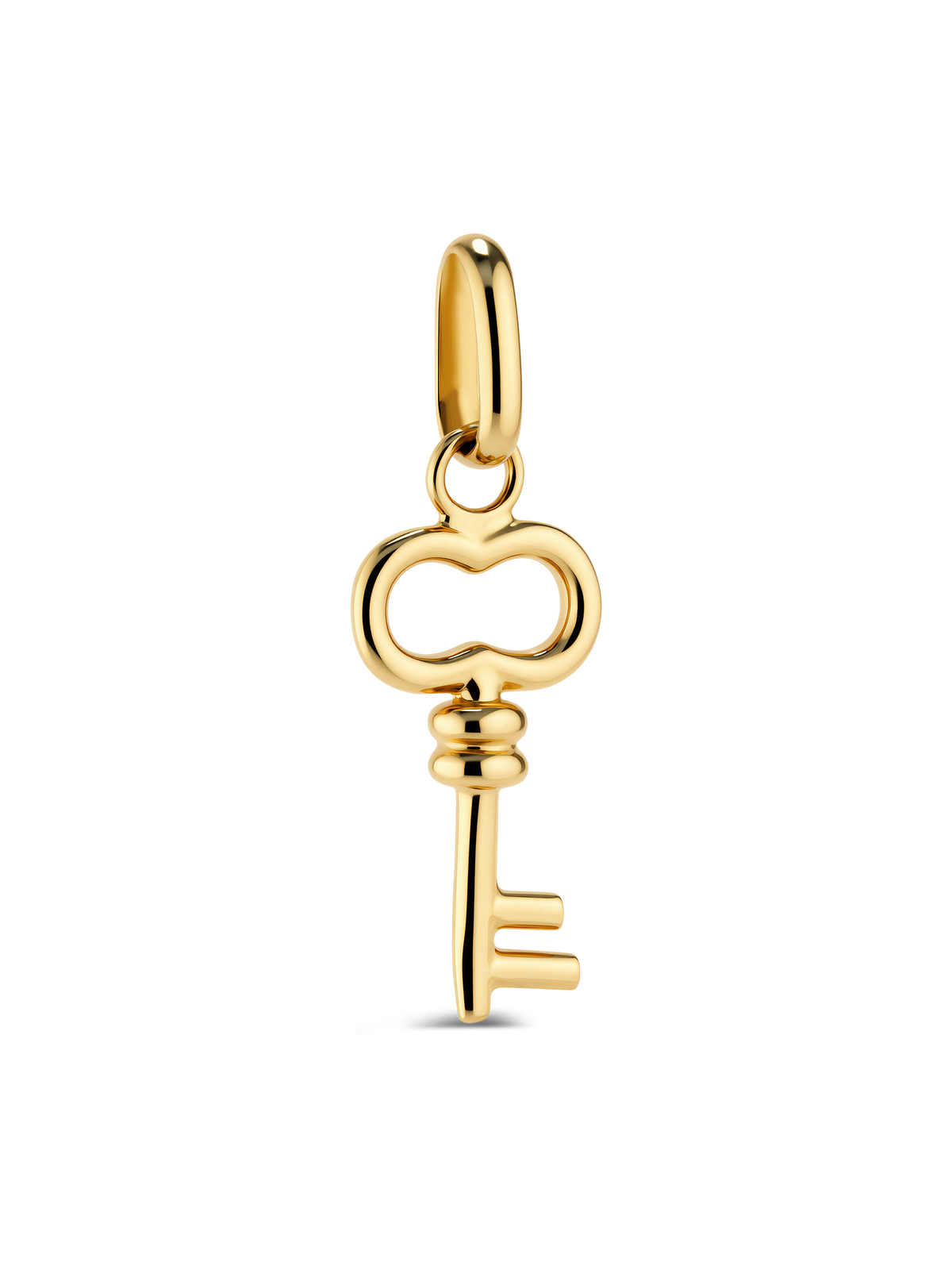 Key Charm Pendant in 14K Solid Gold