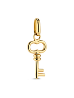 Key Charm Pendant in 14K Solid Gold