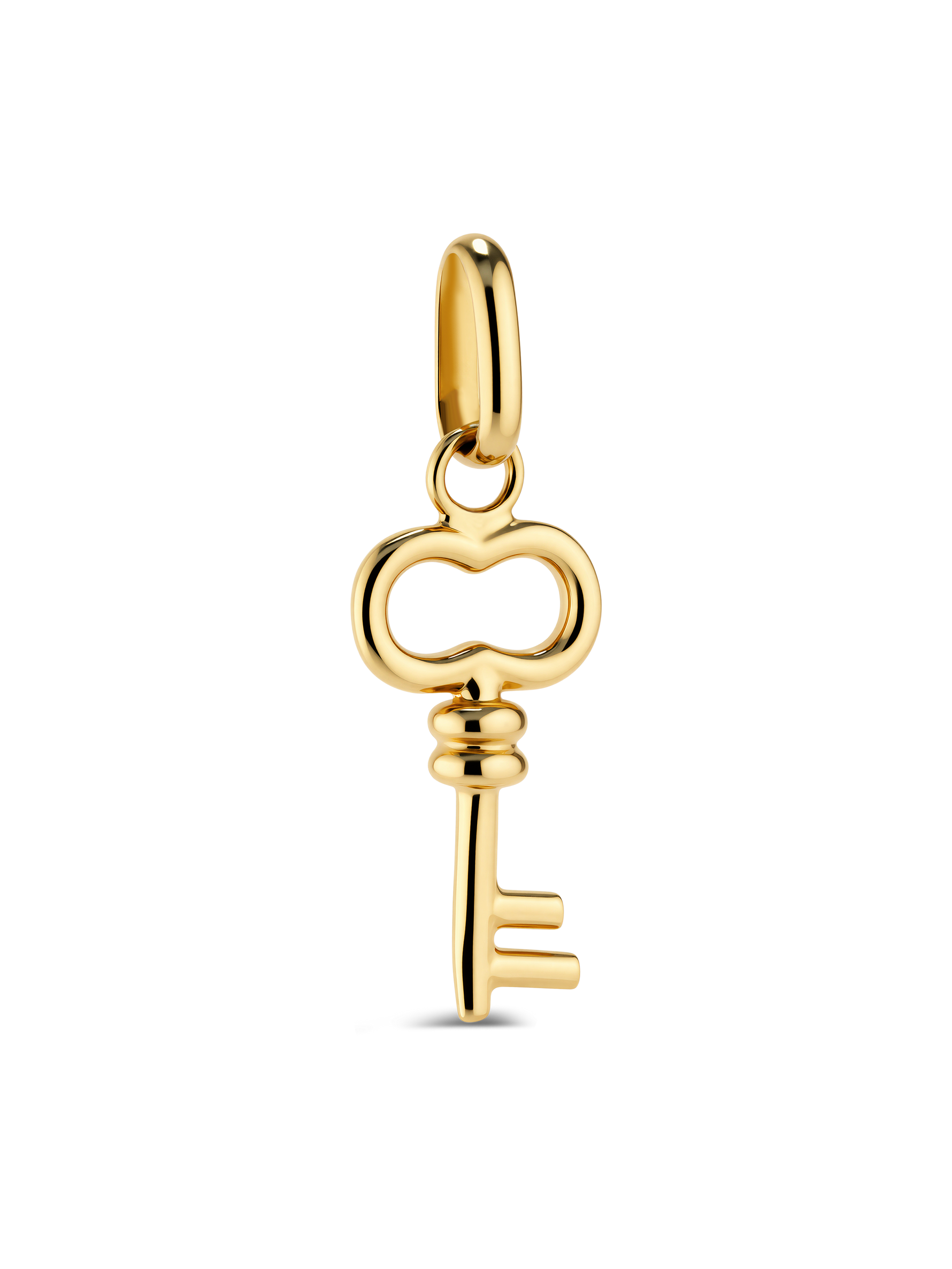 Key Charm Pendant in 14K Solid Gold