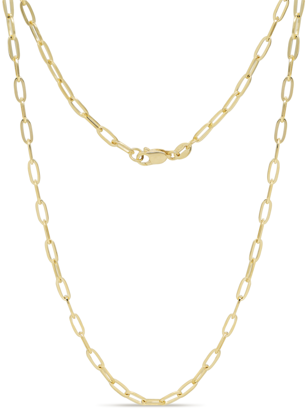 DEVATA Paperclip Chain Necklace 14K Gold