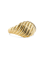 DEVATA Rope Ring in Gold Plated Sterling Silver