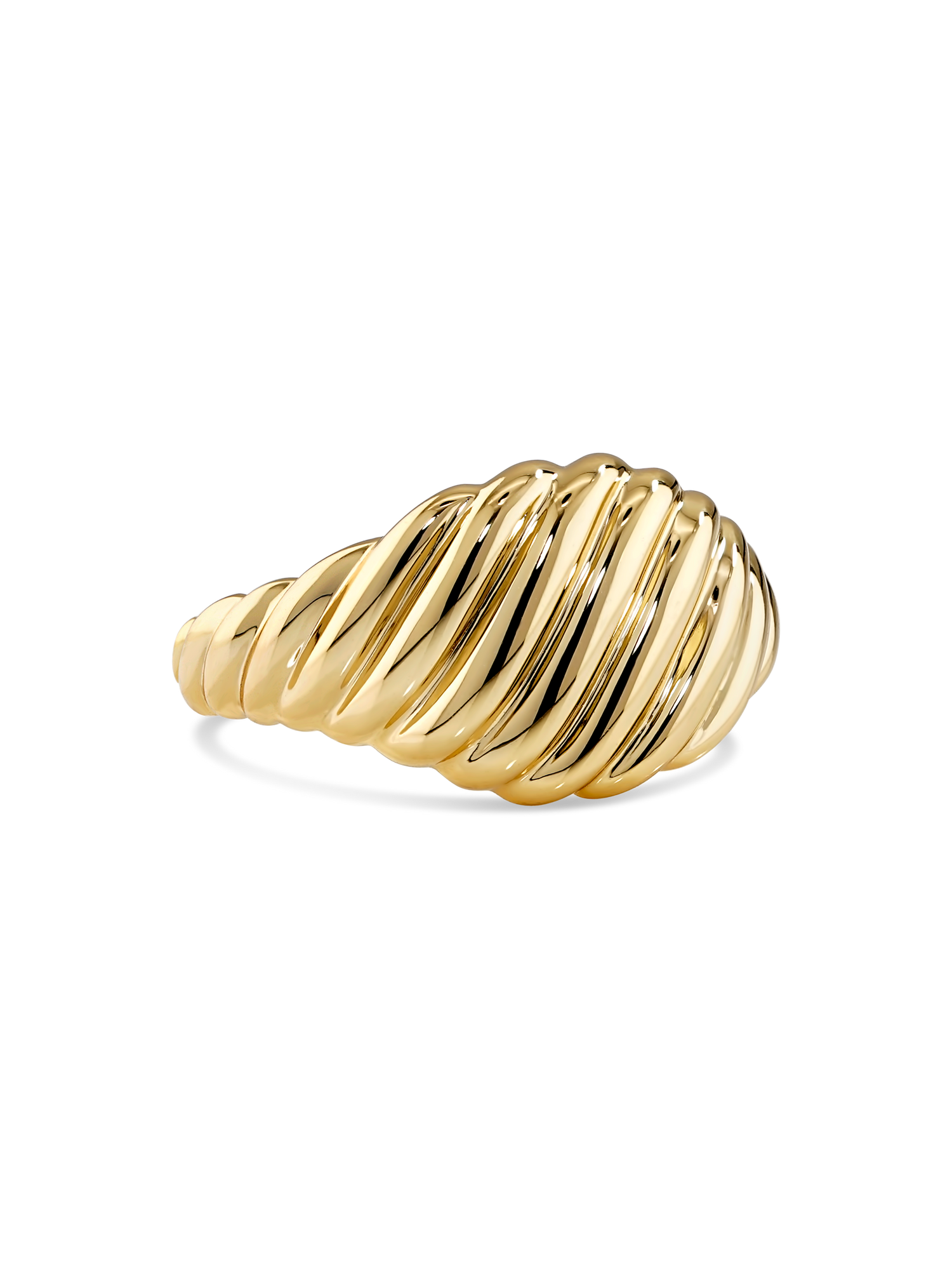DEVATA Rope Ring  Gold Plated Sterling Silver