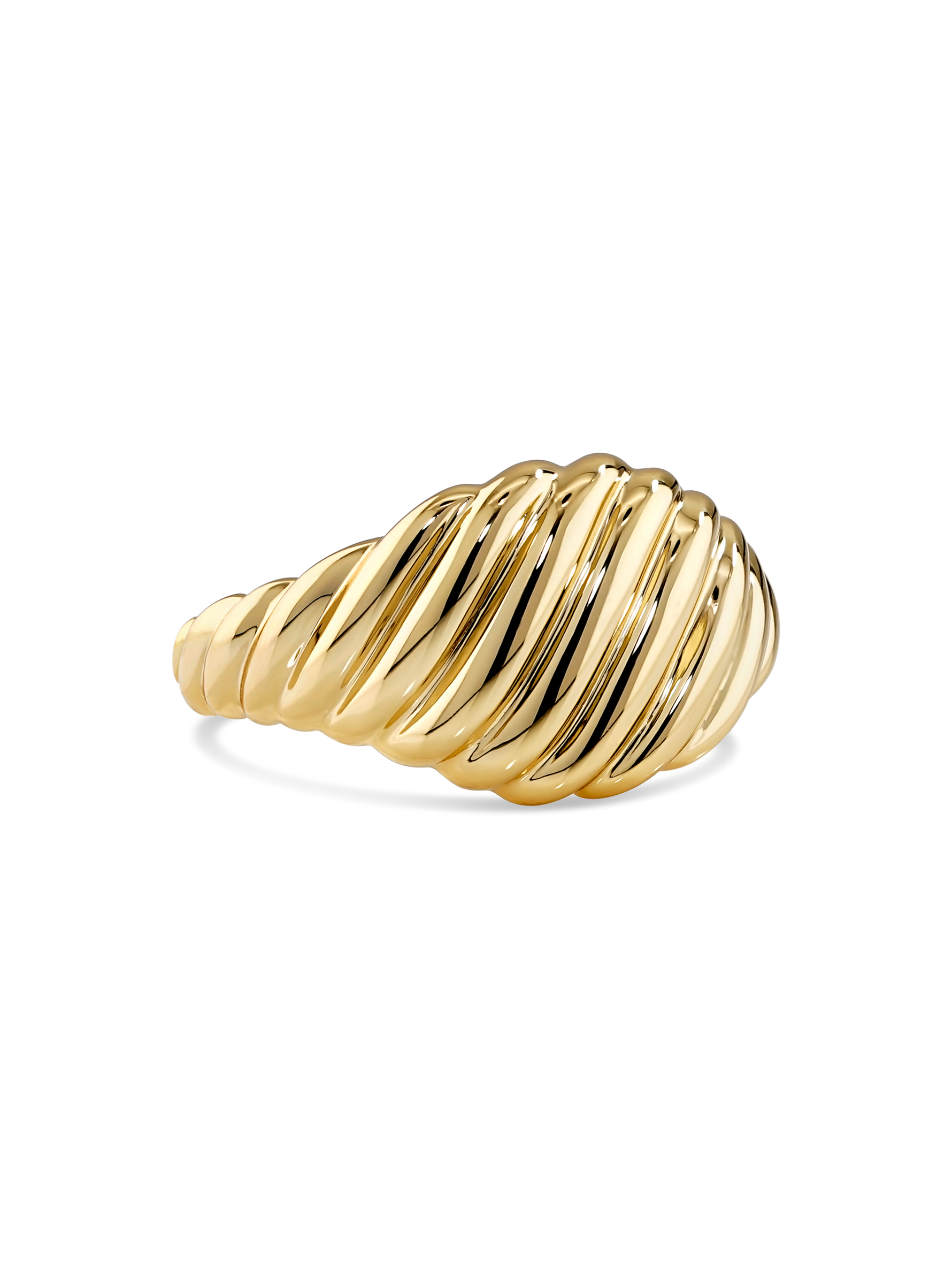 DEVATA Rope Ring in Gold Plated Sterling Silver#gold-plated