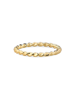 Devata Twisted Rope Ring in 14K Gold