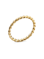Devata Twisted Rope Ring in 14K Gold