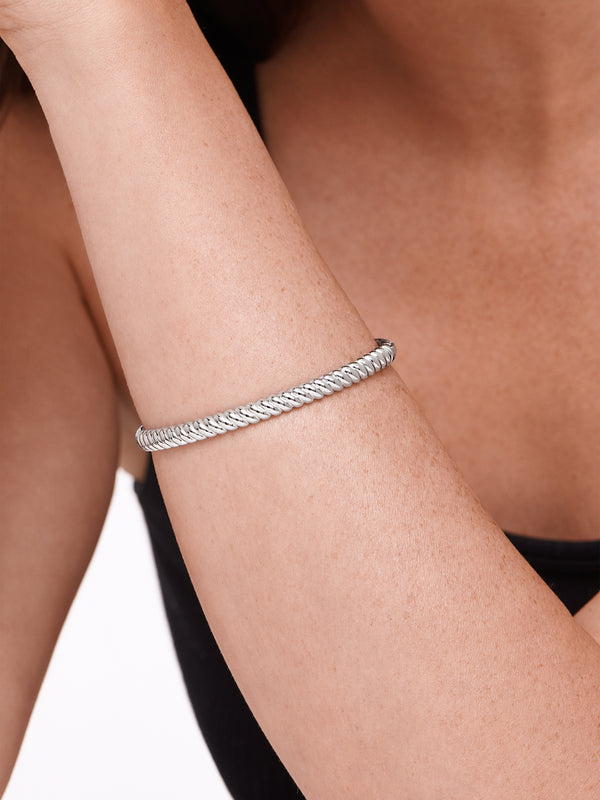 Twisted Rope Bangle Bracelet