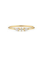 14K Gold Trio Lab Grown Diamond Ring