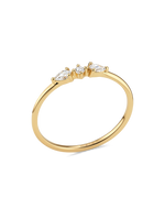 14K Gold Trio Lab Grown Diamond Ring