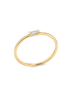 14K Gold Baguette Lab Grown Diamond Ring